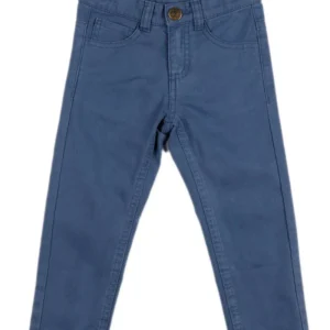 Pantalón niño algodón azul regular fit