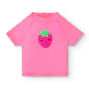 Camiseta de bebé rosa