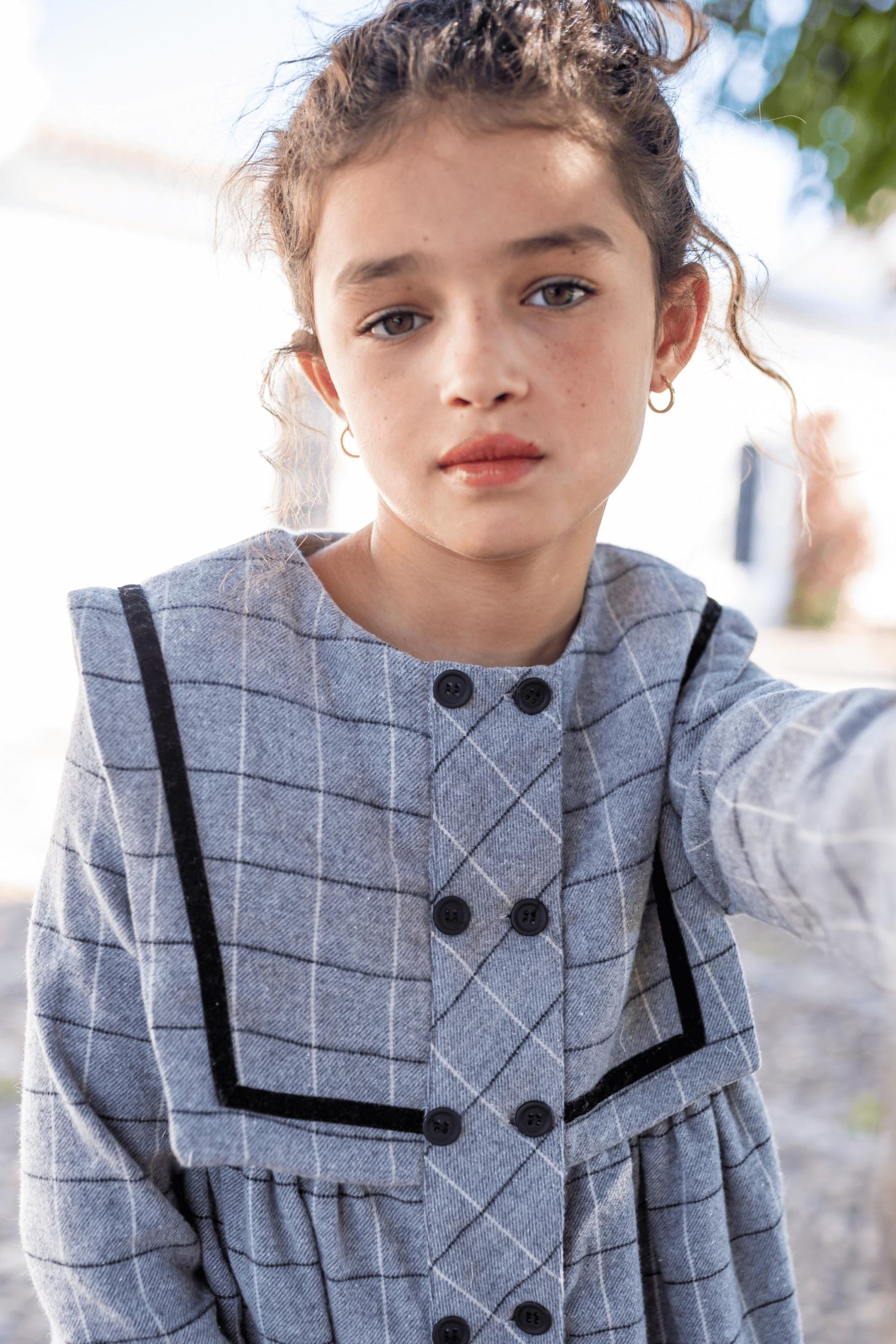 Vestido de niña gris Cocote & Charanga - Imagen 6