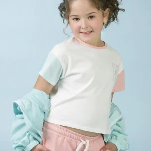 Camiseta de niña multicolor