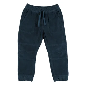 Pantalón de niño azul pana