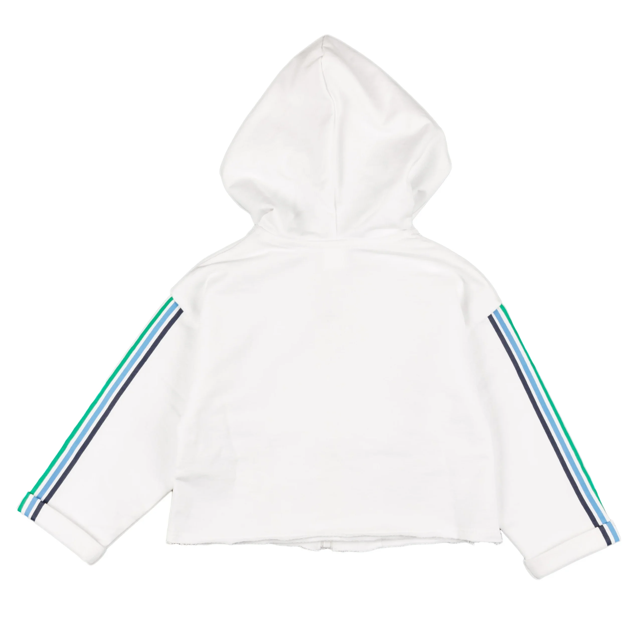 Sudadera abierta de niña blanca con arcoirirs - Imagen 4