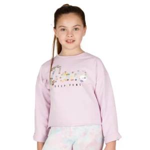 Sudadera cerrada de niña morado