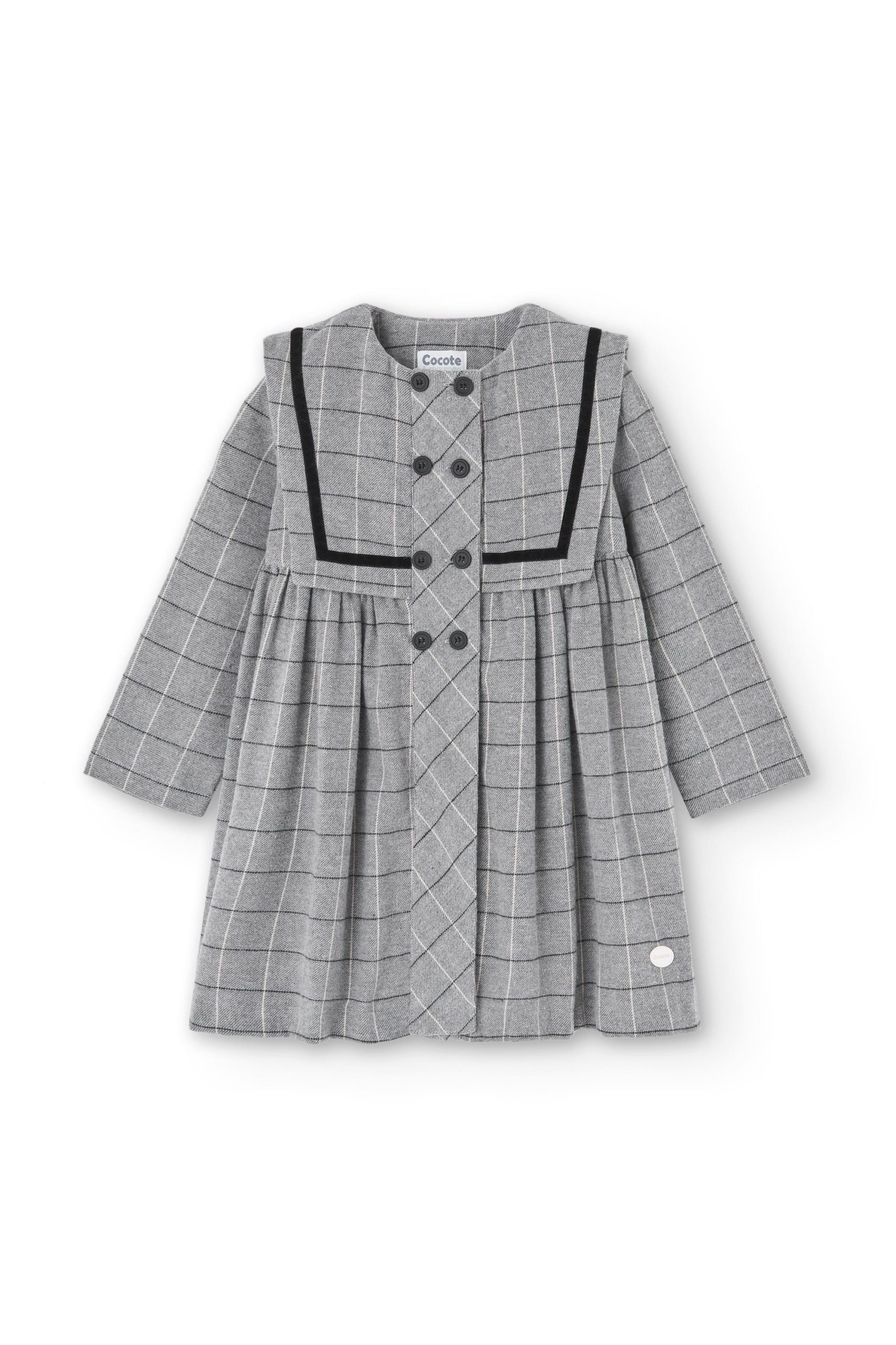 Vestido de niña gris Cocote & Charanga - Imagen 2